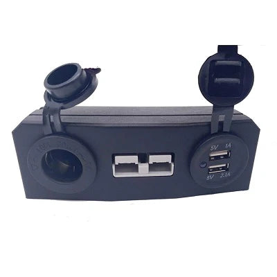 Anderson Style, 12v Cig Socket & Dual USB Connector Unit 50Amp