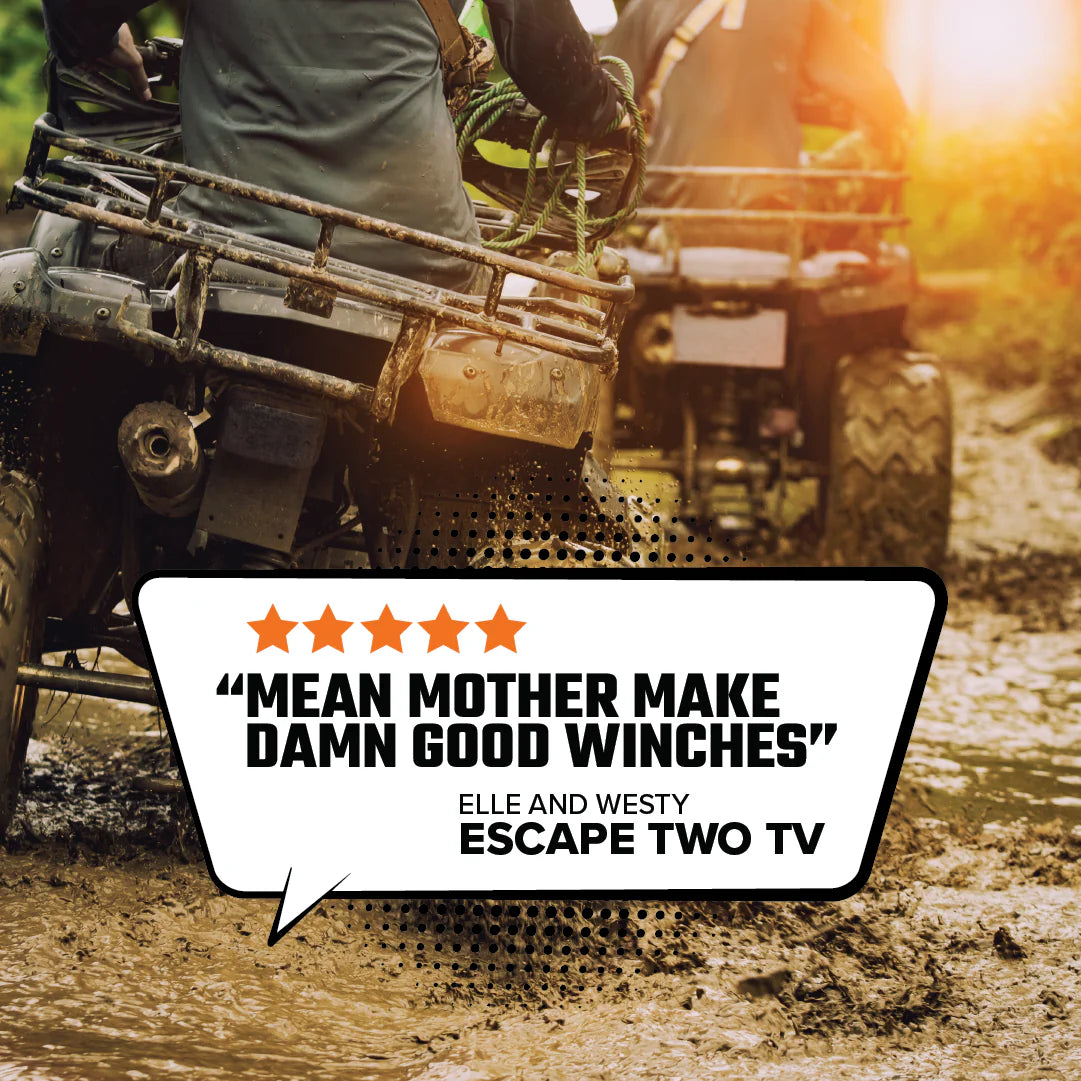 Mean Mother ATV Winch 2000lb with Synthetic Rope