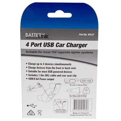 USB Car Charger | 4 Port