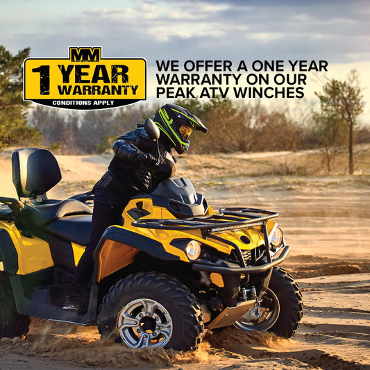 Mean Mother ATV Winch 2000lb with Synthetic Rope